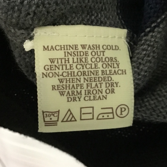 Men's Perry Ellis NWT XXL Cotton Blend L/S Sweater Purple/Black/Gray Stripes - Picture 9 of 9